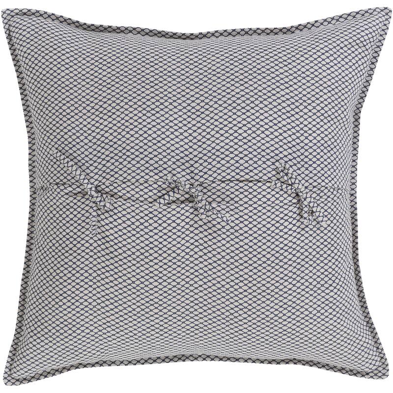 Brenda Dot Blue Reversible Cotton/Flax Sham