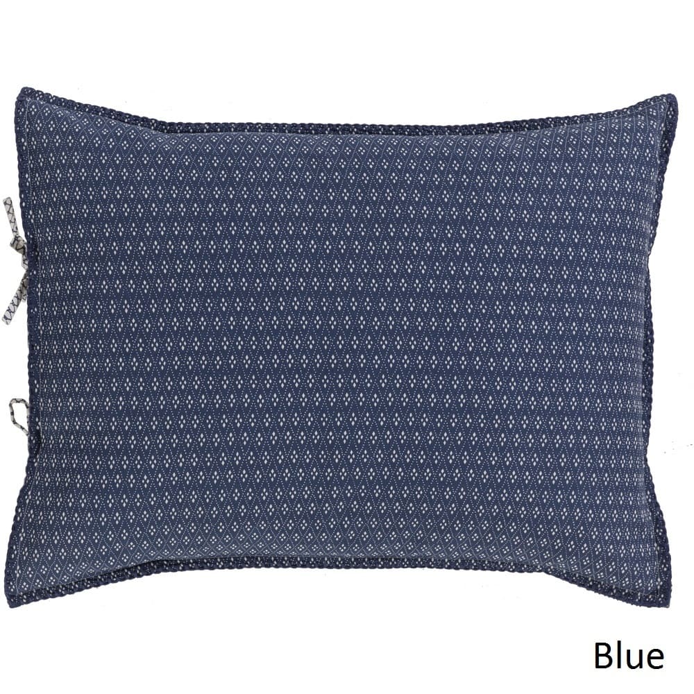 Brenda Dot Blue Reversible Cotton/Flax Sham