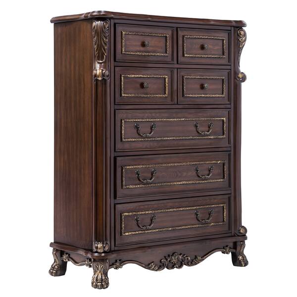 Shop Furniture Of America Nuff Traditional Cherry Solid Wood 6