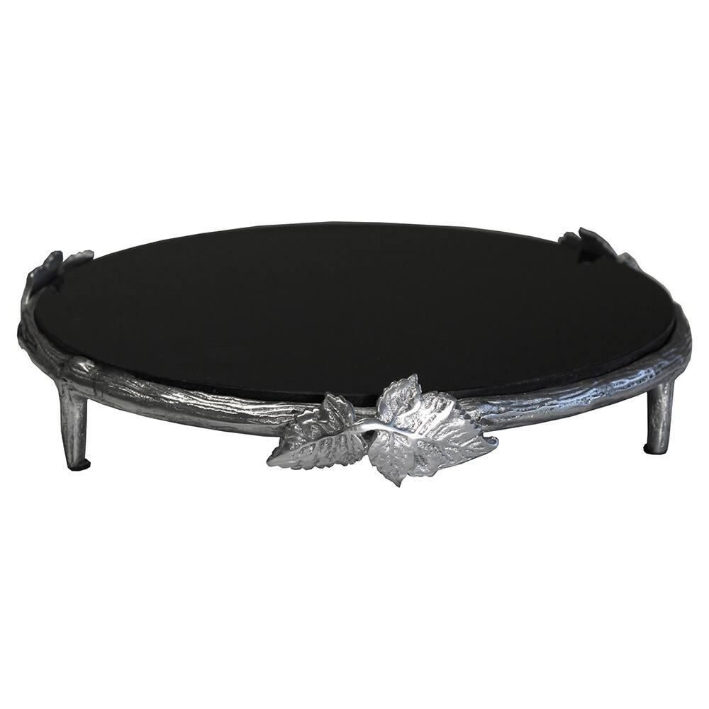 Aluminum Vine Marble Cake Stand