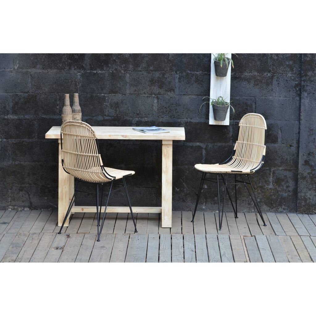 Leo Rattan Chair Natural
