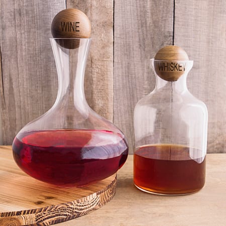 Wine & Whiskey Decanter Set