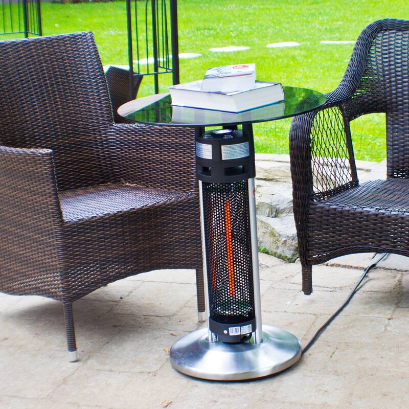 EnerG+ LED Bistro Style Table with Electric Infrared Heater Tower