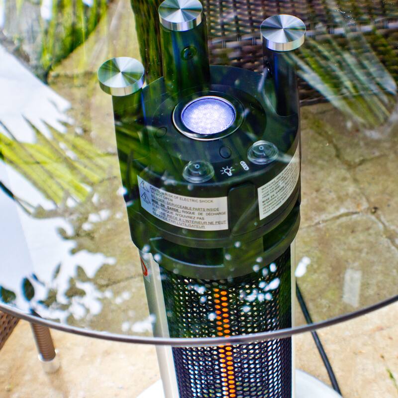 EnerG+ LED Bistro Style Table with Electric Infrared Heater Tower