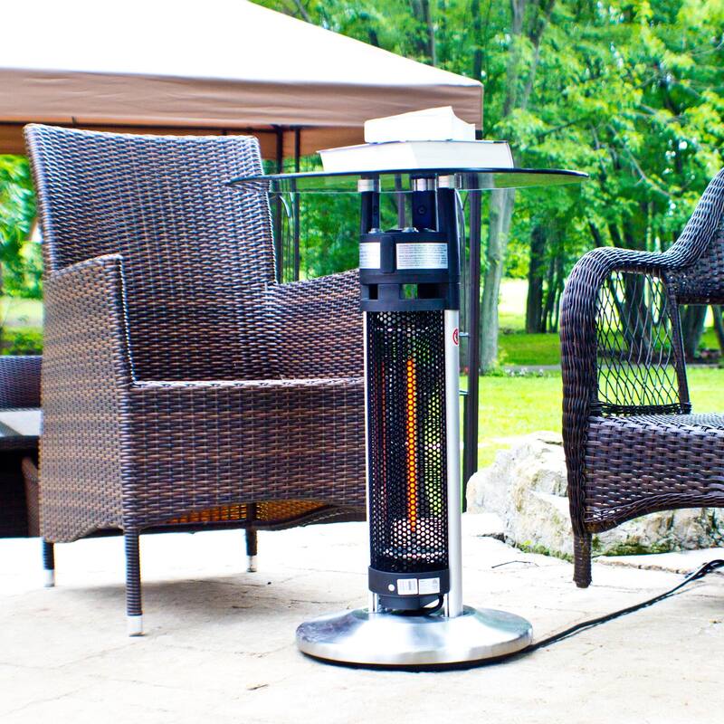 EnerG+ LED Bistro Style Table with Electric Infrared Heater Tower