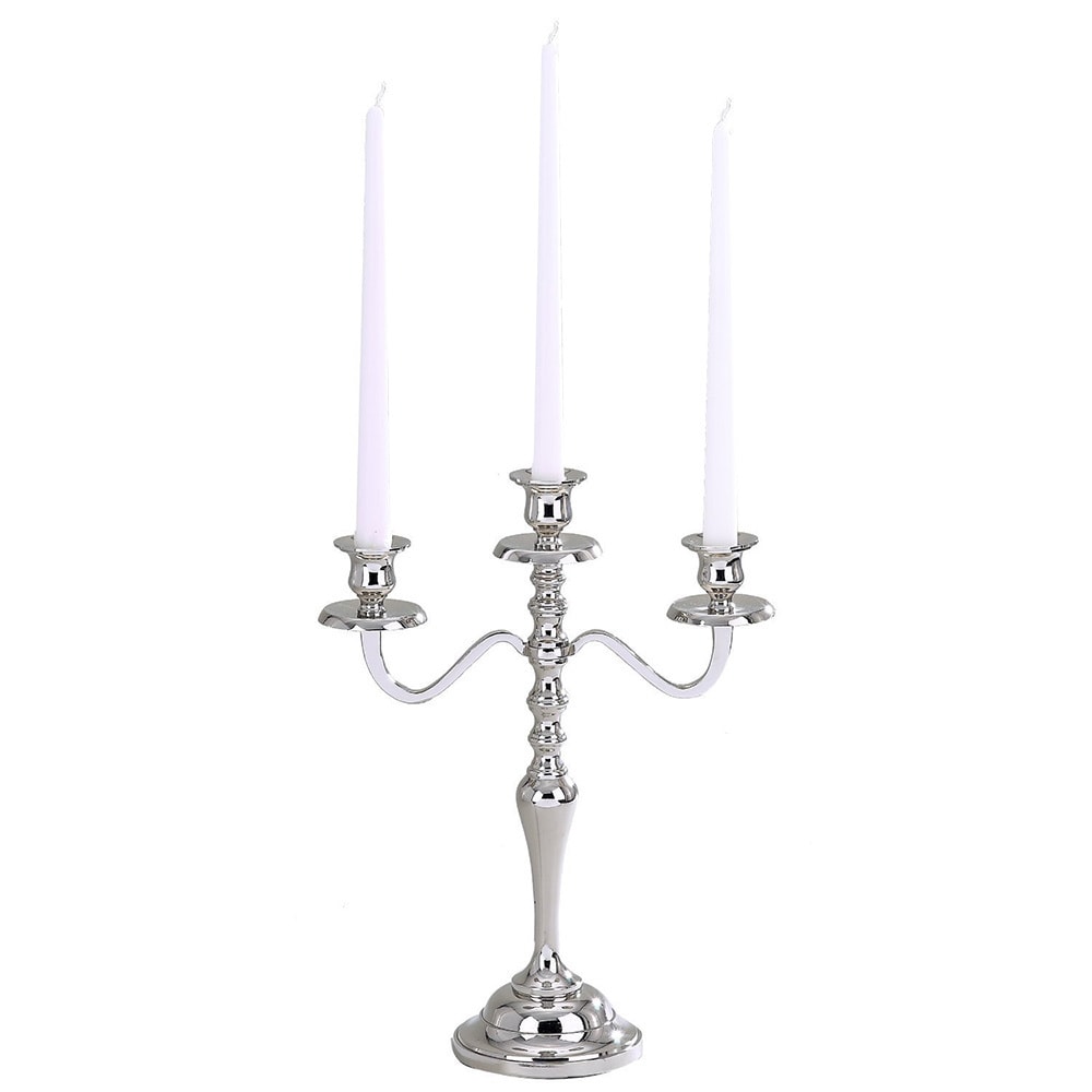 Silver Modern Victorian Candelabra Candlestick Candle Holder