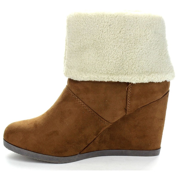 city classified wedge booties