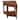 Bare Decor Hanna Corner Spa Stool with Shelf in Solid Teak Wood