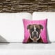 boxer throw pillow