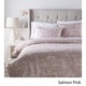 preview thumbnail 2 of 7, Shelia Floral Linen/ Cotton Duvet Cover Salmon - Twin