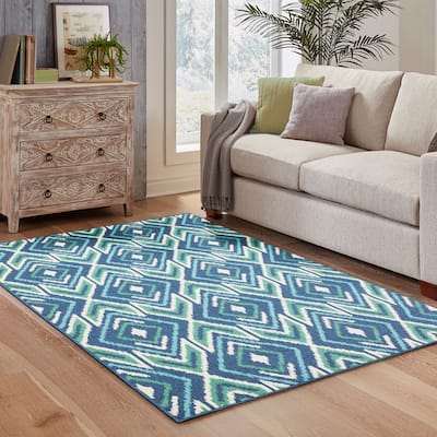 Martinique Floral Trellis Indoor-Outdoor Area Rug