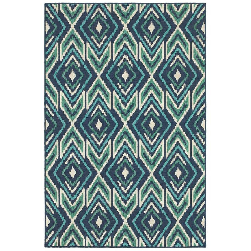 Style Haven Martinique Floral Trellis Indoor-Outdoor Area Rug - 3'7" x 5'6"