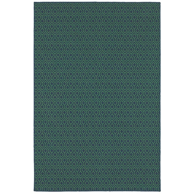 Style Haven Martinique Geometric Lattice Indoor Outdoor Area Rug - 7'10" x 10'10"