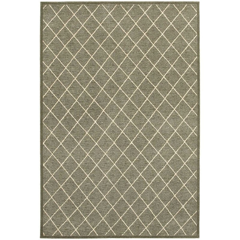 Vista Home Easton Diamond Trellis Heathered Area Rug