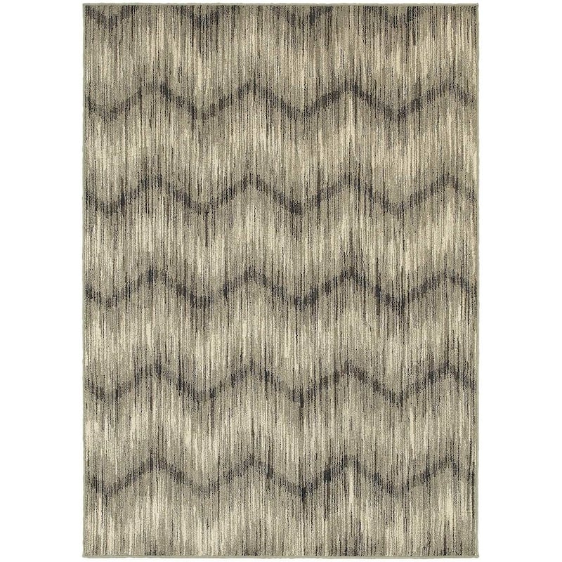 Style Haven The Gray Barn Cattail Abode Chevron Ikat Rug