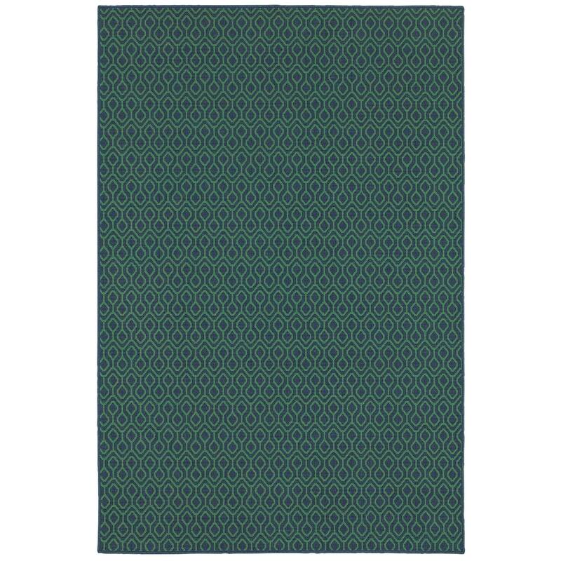 Style Haven Martinique Geometric Lattice Indoor Outdoor Area Rug - 3'7" x 5'6"