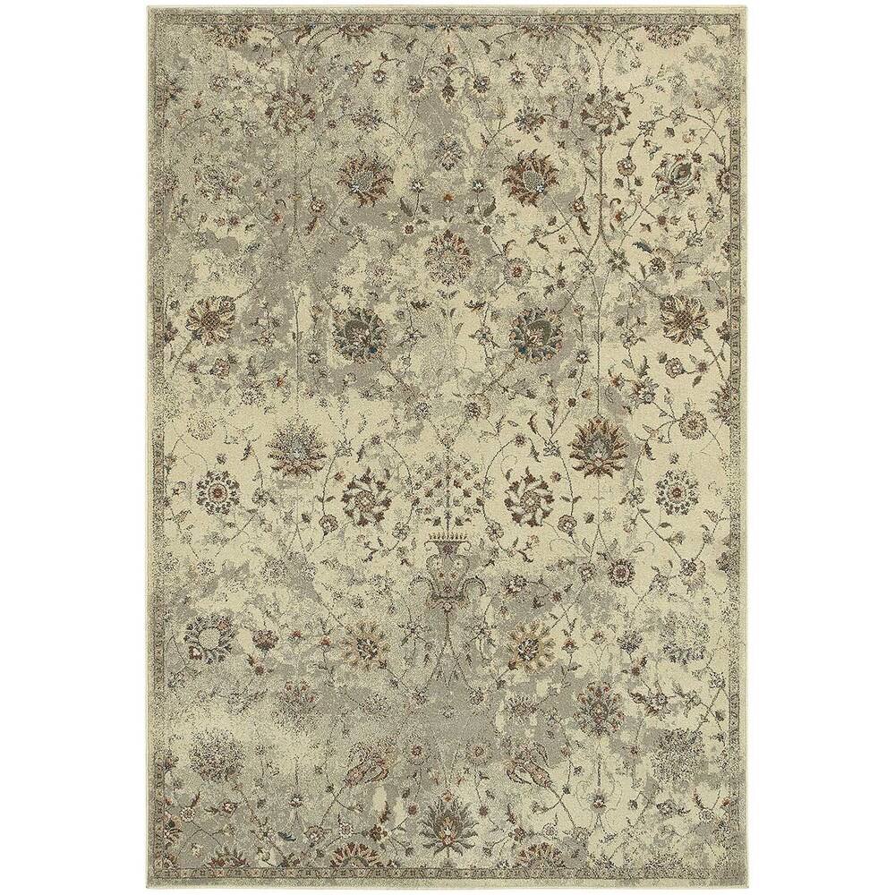 Vista Home Distressed Traditional Floral Area Rug