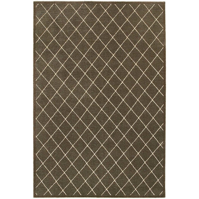Vista Home Easton Diamond Trellis Heathered Area Rug