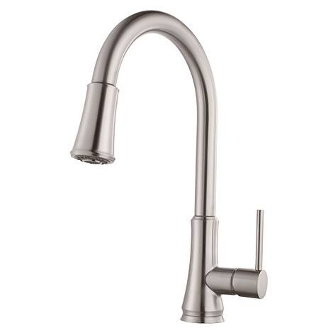 Pfister Pfirst Series Pull-down Stainless Steel Kitchen Faucet