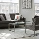 preview thumbnail 2 of 0, Cortesi Home Remi Contemporary Chrome Glass Coffee Table