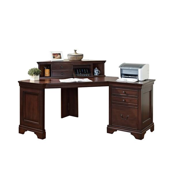 Shop Black Friday Deals On Discontinued Mulberry 60 Inch Corner Desk Hutch Overstock 10639355