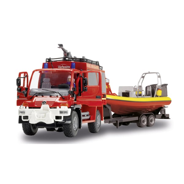 Dickie Toys Unimog SOS Fire Trailer Set   17707500  