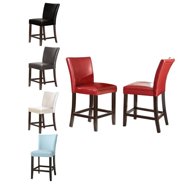 Greyson Living Monoco Leather Counter Chairs (Set of 2)
