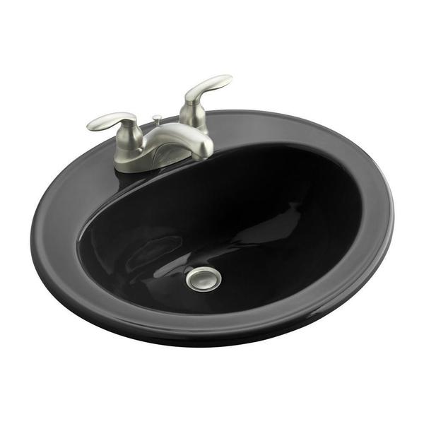 Shop Kohler K21964 Pennington Dropin Bathroom Sink With Centerset Faucet Holes Free