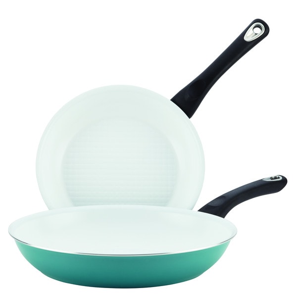 Farberware PURECOOK(tm) Ceramic Nonstick Cookware Twin Pack 9-1/4-Inch and 11-1/2-Inch Skillets