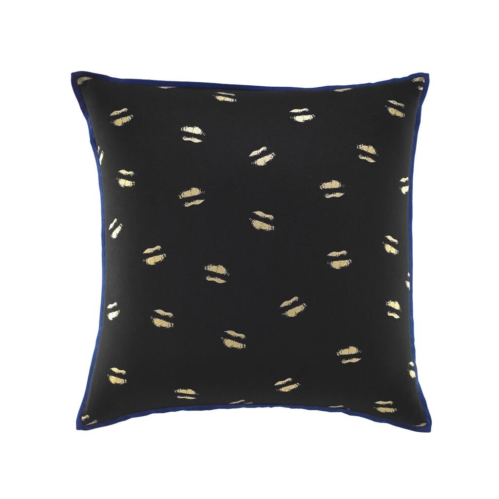 Betsey Johnson 16-inch Metallic Lip Decorative Pillow