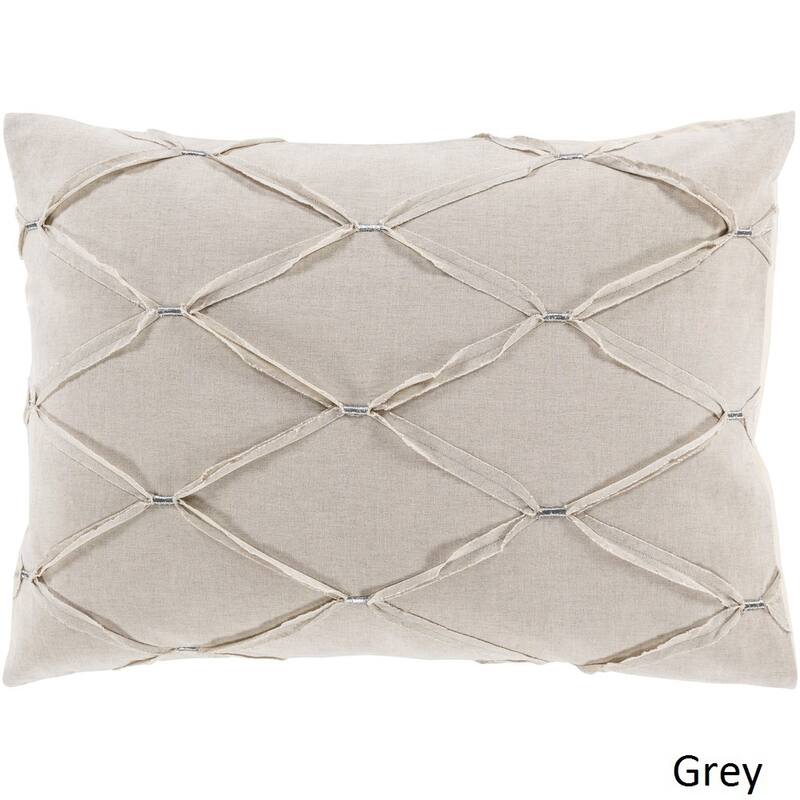 Garcia Solid Color Cotton and Linen Sham - Euro Square Sham - Grey