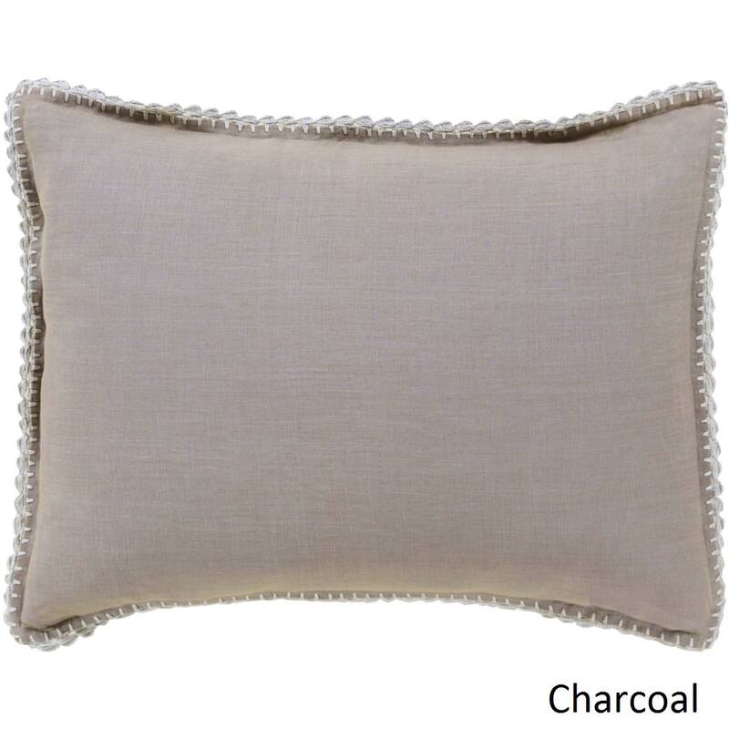 Sidney Solid Color Linen Sham - Standard - Charcoal