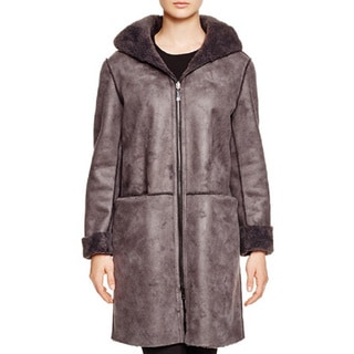 gray hooded coat