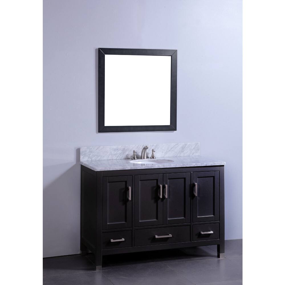 Vanity Art 48 Inch Single Sink Bathroom Vanity with Matching Mirror