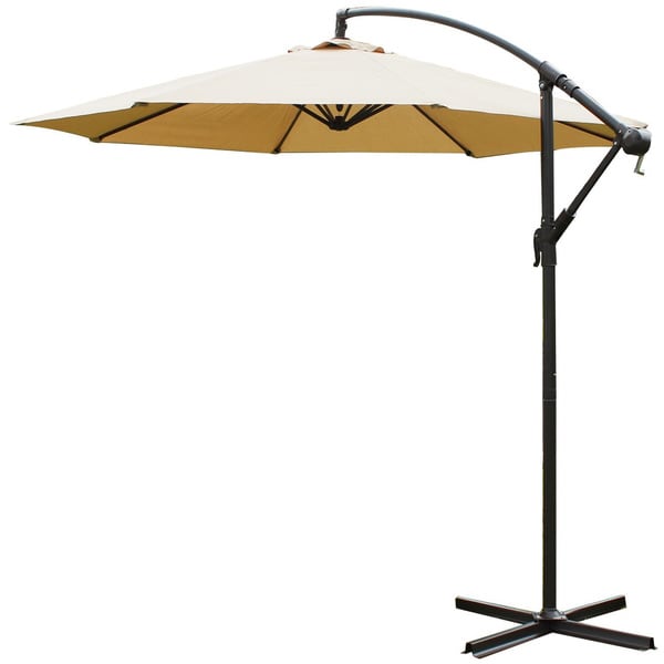 Shop 10 Ft. Offset Outdoor Umbrella - Free Shipping Today - Overstock 