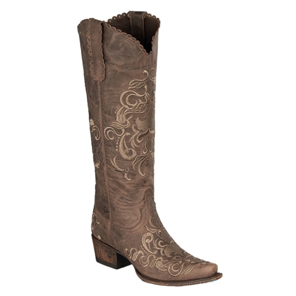 Lane Boots "Tiffany Emb" Women's Leather Cowboy Boot