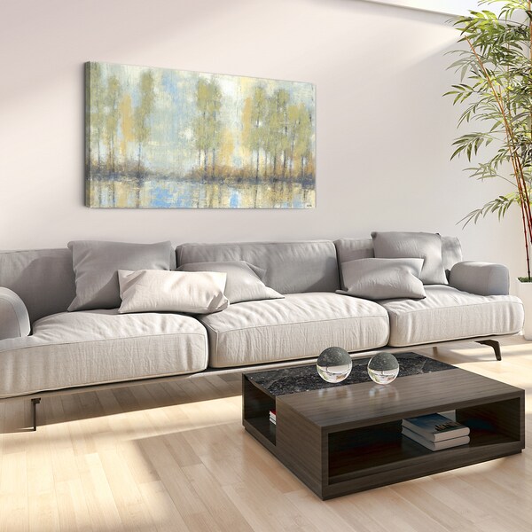 Shop Studio 212 'Through the Mist' 24x48 Textured Canvas Wall Art
