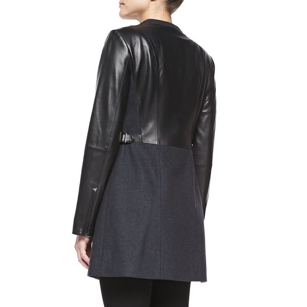 vera wang leather jacket