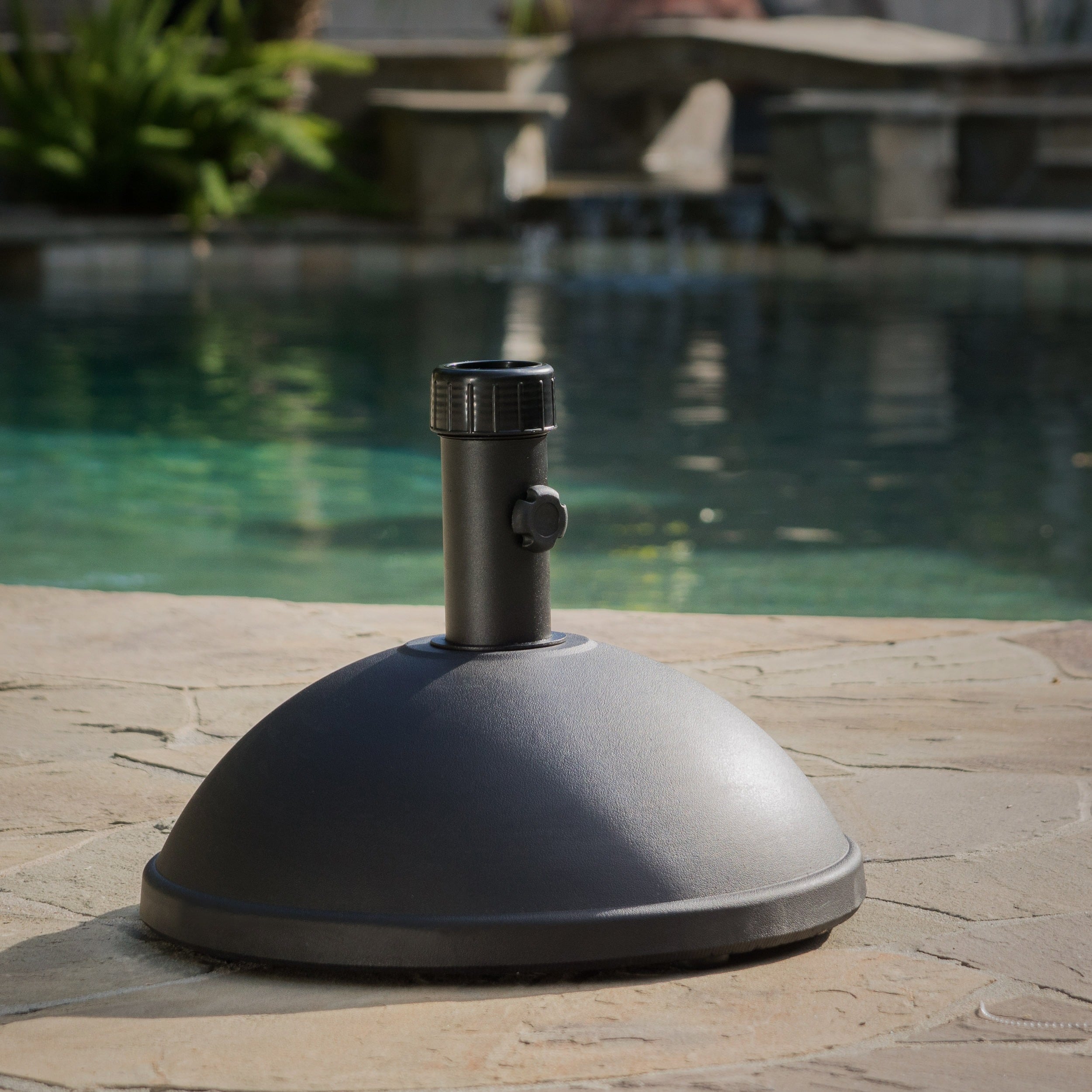 dome patio umbrella Domi Outdoor Living Cantilever Umbrella- Single Top 8'x8' / Beige open and close freely Dome - Centre Pole Umbrellas
