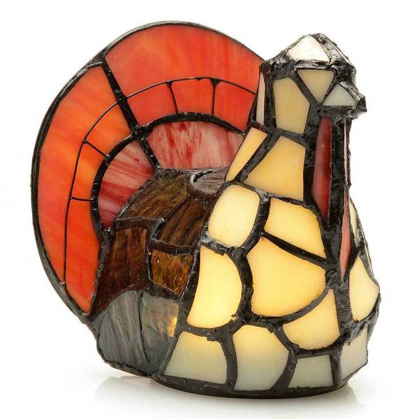 stained glass turkey light