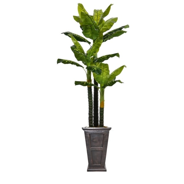 91-inch Tall Real Touch Evergreen in Planter