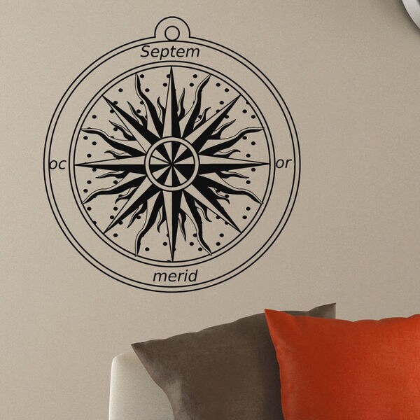 Shop Nautical Compass Vinyl Wall Art Decal Sticker Free Shipping On