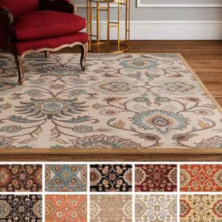 Burgundy Round Oval Square Area Rugs For Less Hand Tufted Patchway Wool Area Rug 9 Square