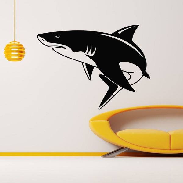 Shark Sea Creature Vinyl Wall Art Decal Sticker - Bed Bath & Beyond ...