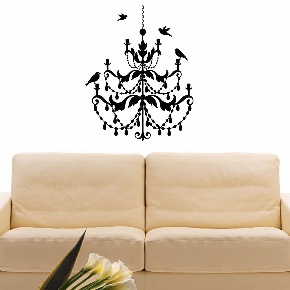 Shop Chandelier Vinyl Wall Art Decal Sticker Free Shipping On Orders Over 45