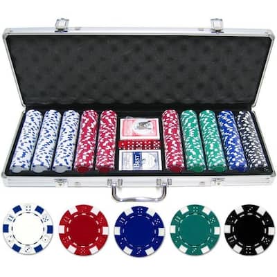 500-piece 11.5-gram Dice Poker Chip Set