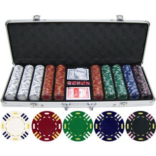 1000 Piece Texas Hold'em Poker Chip Set - 10867741 - Overstock.com ...