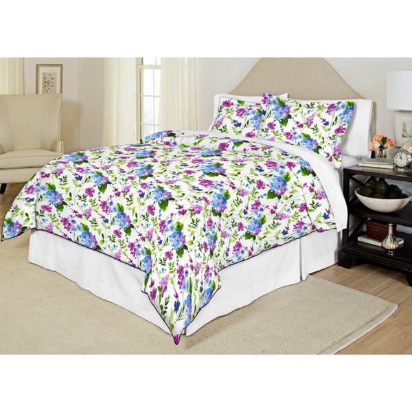 Pointehaven Primavera 200 スレッド カウント プリント パーケール 4 ピースシーツセット キング 200P-K-Cedar［並行輸入品］ Pointehaven 200 Thread Count Percale Sheet Set, Queen, Primavera