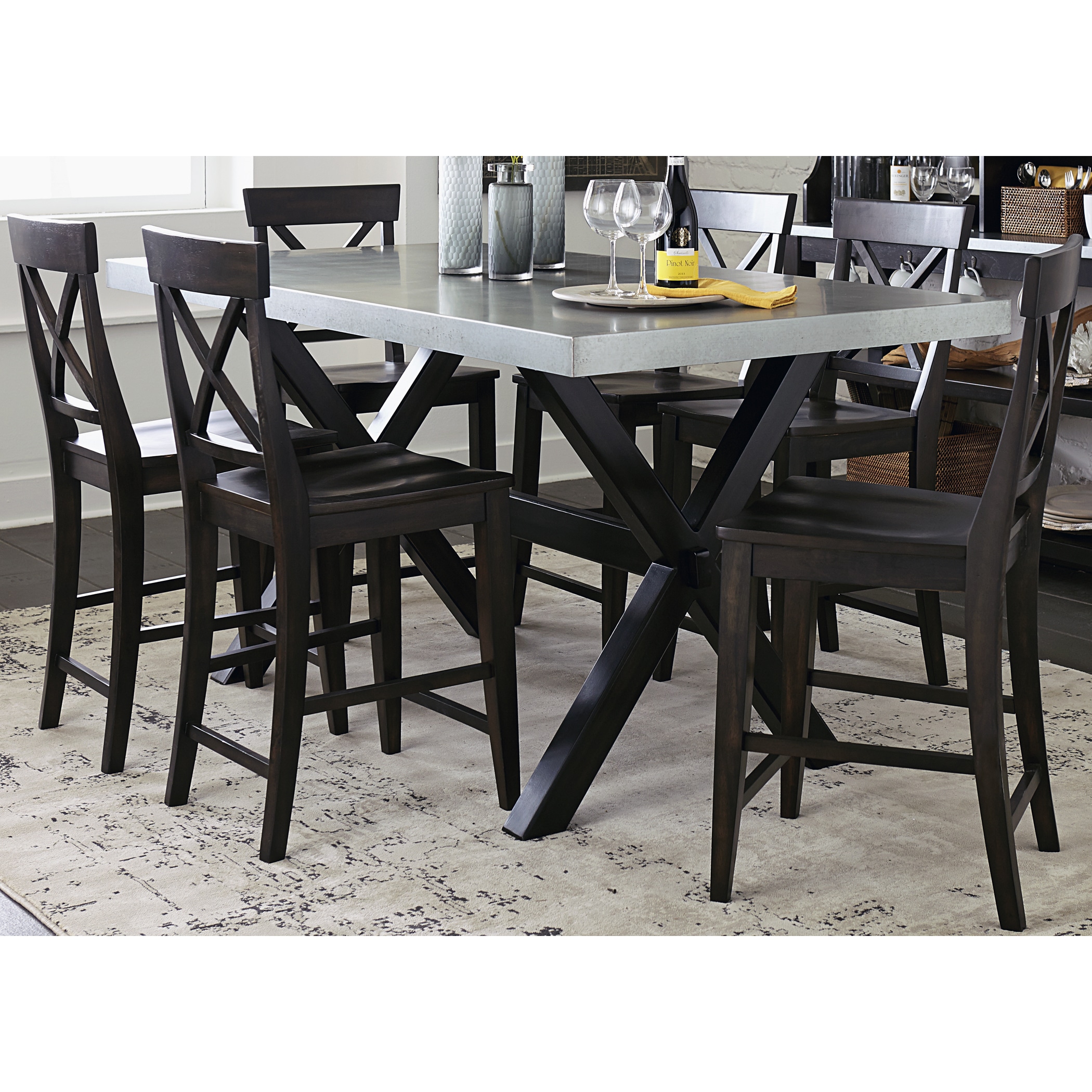 Shop Black Friday Deals On The Gray Barn Outerlands Charcoal And Zinc Top Testle Gathering Table Overstock 20882540
