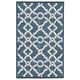 preview thumbnail 18 of 17, Waverly WTR01 Area Rug 1'6" x 2'6" - Blue